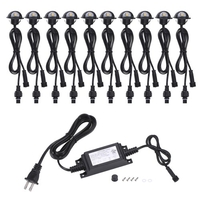 10PCS 35mm LEDs Deckleuchten Set 4W 100LM SMD 5050 Kleine Einbau-Untergrund IP67 Wasserdichtigkeit Spotlight Kit Außenlandschaft Garten Patio Weg Fußböden Treppen Dekoration
