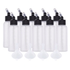 10pcs 65ml Airbrush Paint Aufbewahrungsflasche Gläser Plastik Squeeze Flasche mit Scale Line für Airbrush Art & Craft Paint Liquids Lotion