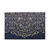 10pcs blaue Laser geschnittene Einladungskarten Einladungs-Halter-Gruß-Karten-Hochzeitstag-Geburtstagsfeier-Versorgungsmaterialien