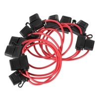 10pcs DC 12V 40A Standard Blade Inline Sicherungshalter Spritzen Beweis für Auto Fahrrad