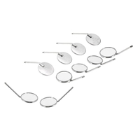 10pcs Dental Mundspiegel 4 Reflektor Odontoscope Zahnarzt Ausrüstung Edelstahl Dental Mundspiegel