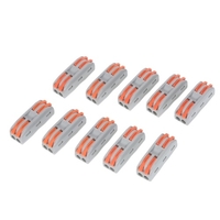 10pcs Draht Anschlüsse Kompakte Spleißen Anschlüsse Kabel Stecker Set Hebel Lock Anschlüsse Universal Verdrahtung Kabel Stecker Schnelle Push-in leiter Terminals