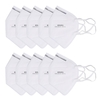 10PCS FFP2 KN95 Atemschutzmaske Einweg-Atemschutzmaske mit 4 Schichten PM2.5 Atemschutzmaske Mundabdeckung Atmungsaktive staubdichte flexible Ohrmuschel