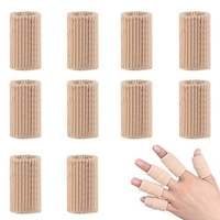 10pcs Finger Sleeves Brace Finger Support Atmungsaktive Elastische Fingerschutz zur Linderung von Schmerzen Sport Basketball Badminton