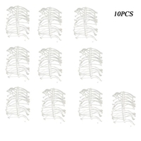 10pcs Karpfenangeln Boilies Stop-Pop-Up-Stop-Halter Softband Bait Schraube Boilies setzt Haar Rigs Fischköder Stops