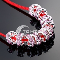 10pcs LACY ROSA CRYSTAL SPACER RONDELLE KORNE 6MM jlm10