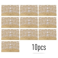 10pcs Liebes-Muster-Perlen-Papierblumeneinladungs-Karten-Einladungs-Halter