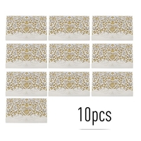 10pcs Liebes-Muster-Perlen-Papierblumeneinladungs-Karten-Einladungs-Halter