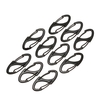 10PCS Mini-Legierung S-Biner Klemmen Feder umklammert Haken aus Metall EDC-Schlüsselanhänger Haken
