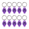 10Pcs Mini tragbare UV LED Licht Taschenlampe Schlüsselbund