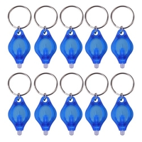 10Pcs Mini tragbare UV LED Licht Taschenlampe Schlüsselbund