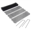 10Pcs Repellent Mats + 10Pcs U-Form Nägel Garden Prickle Strip Dig Stop Katzenhund Repellent Abschreckungsmatte Spike Garden Supplies