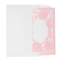 10pcs romantische Einladung Karten + 10pcs Innere Blätter + 10pcs weiße Umschläge Hochzeit Bankett-Dekoration