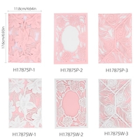 10pcs romantische Einladung Karten + 10pcs Innere Blätter + 10pcs weiße Umschläge Hochzeit Bankett-Dekoration