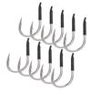 10Pcs verdickter flacher Körper scharfer mit Widerhaken versehener Angelhaken