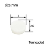 10pcs weiche Gummi Flöte Schlüssel Stecker öffnen Loch Steckerabdeckungen Flöten Ersatzteile Zubehör