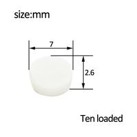 10pcs weiche Gummi Flöte Schlüssel Stecker öffnen Loch Steckerabdeckungen Flöten Ersatzteile Zubehör