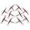 10ST 5 3-fach Swivel Ring Angelausrüstung Zubehör anschließen