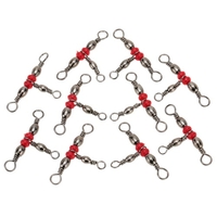 10ST 5 3-fach Swivel Ring Angelausrüstung Zubehör anschließen