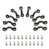 10ST Nylonschlaufen Bungee Deck binden unten Pad Auge mit 20 Schrauben für Boot Kajak Deck Rigging Kit