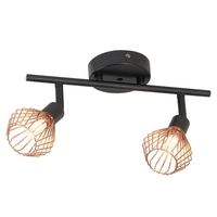 10W Eisen Hohlstrahler mit 2 Stück G9 Lampenfassung Deckendekoration Esszimmer Schlafzimmer Deckenleuchte