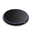 10W Intelligentes QI-Wireless-Ladegerät Metall Einfaches kreisförmiges Tischtelefon Schnellladegerät