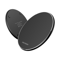 10W Kabelloses Ladegerät für iOS/Android-Telefone Schnellladepad Multi-Schutz 3~8mm Reichweite durch das Gehäuse aufladen,  Schwarz