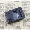 10X 28mm Mini-Zinklegierungs-Faltlupe mit Skala für faltbares Textilglas-Faltvergrößerungswerkzeug