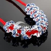 10X LACY BABY BLAUE KRISTALL SPACER KORNE FINDUNGEN 6MM jlm5