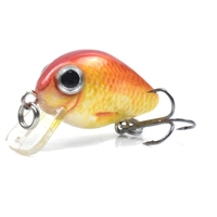 1, 1 in / 0, 06 oz Sinkende Angelköder Harte Körperköder mit Drillingshaken Life-Like Swimbait Angelköder 3D-Augen Künstliche Köder Crankbait Angelgerät