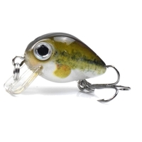 1, 1 in / 0, 06 oz Sinkende Angelköder Harte Körperköder mit Drillingshaken Life-Like Swimbait Angelköder 3D-Augen Künstliche Köder Crankbait Angelgerät