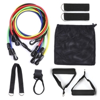 11 Stück Widerstandsbänder Set Workout Fintess Exercise Tube