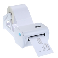 110 mm BT Versandetikettendrucker mit Ständer USB-Kabel Hochgeschwindigkeits-Direktthermodrucker Belegetikettenhersteller Aufkleber Kompatibel mit Windows & Mac & Android & iOS für Barcode Express Kleidung Schmucketikett Preisdruck