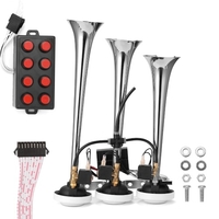 110db Dreirohr-Hupen-Autohupe 12, 0 V / 24 V Universal-Autohupenlautsprecher Automatische Modifikation Zubehör Auto-Lufthörner (8 Soundeffekt)