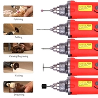110V 240W Drehwerkzeugsatz Variable Geschwindigkeit 65 Zubehör Multifunktions-Drehbohrschleifer Schneidpolierwerkzeugsatz 4