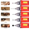 110V 240W Rotationswerkzeug-Kit Variable Geschwindigkeit mit Flex-Wellen-Winkelschleifwerkzeug 103 Zubehör Multifunktions-Rotationsbohrschleifer Schneidpolierwerkzeugsatz 1
