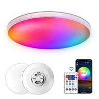 110V Wi-fi+BT 2, 4G Fernbedienung 30W Intelligente RGB Dimmen Decke Lampe