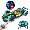 1/12 2, 4 GHz 4WD RC Spray Car 25 km / h RC Stunt Car 2 Steuermodus mit Light Engine Sound 360 Rotation