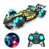 1/12 2, 4 GHz 4WD RC Spray Car 25 km / h RC Stunt Car mit Light Engine Sound 360 Rotation