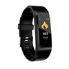 115 plus Smart Armband 0, 96 Zoll TFT Bildschirm 90mAh Herzfrequenz Blutdrucküberwachung Kalorien Fitness IP67 Wasserdicht BT Alarm Sport Armbanduhr für Android / iOS