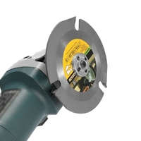 115mm 3 Zähne Kreissäge Web Multifunktionsschleifmaschine Schleifscheibe Hartmetallbestückte Holzschneidmesser Elektrowerkzeug Zubehör