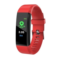 115Plus Intelligente Uhr Farbdisplay BT Sport Wasserdichte Uhr Schritte Zählen des Blutdrucks Herzfrequenzmessung Fitness Uhr