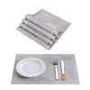 12 * 18 Zoll PVC Hitzebeständiges gewebtes Tischset Fleck-beständiges rutschfestes waschbares Speisetisch-Matten Tischsets für Weihnachten - Satz von 4 Kamel