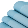 12 * 18 Zoll PVC Hitzebeständiges gewebtes Tischset Fleckresistent Anti-Rutsch Waschbare Esstisch Matten Tischsets - Set von 4 Schwarz Grau