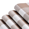 12 * 18 Zoll PVC Hitzebeständiges Plaidgewebtes Placemat Fleck-beständiges rutschfestes waschbares Speisetischmatten Tischsets - Satz von 4 Schwarzes