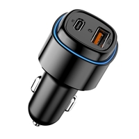 12-24V Autoladegerät Adapter PD 20W und USB 18W Dual Port Schnellladegerät Handyladegerät