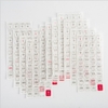 12 Blatt / Set Kalenderaufkleber Tagesplan 12 Monate 365 Tage