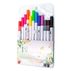 12 Farben Marker Set Doppelspitze Farbstifte Fine Point Art Marker für Kinder Erwachsene Färbung Zeichnung Illustrationen Künstler Skizzieren