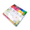 12 Farben Marker Set Doppelspitze Farbstifte Fine Point Art Marker für Kinder Erwachsene Färbung Zeichnung Illustrationen Künstler Skizzieren