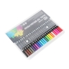 12 Farben Marker Set Doppelspitze Farbstifte Fine Point Art Marker für Kinder Erwachsene Färbung Zeichnung Illustrationen Künstler Skizzieren